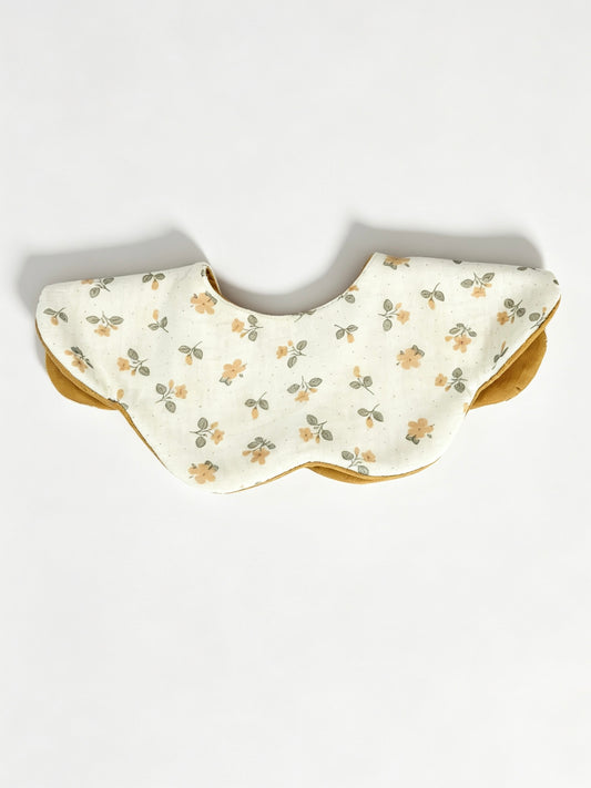 Kids Cotton Waterproof Stain-Resistant Camellia Print Bib