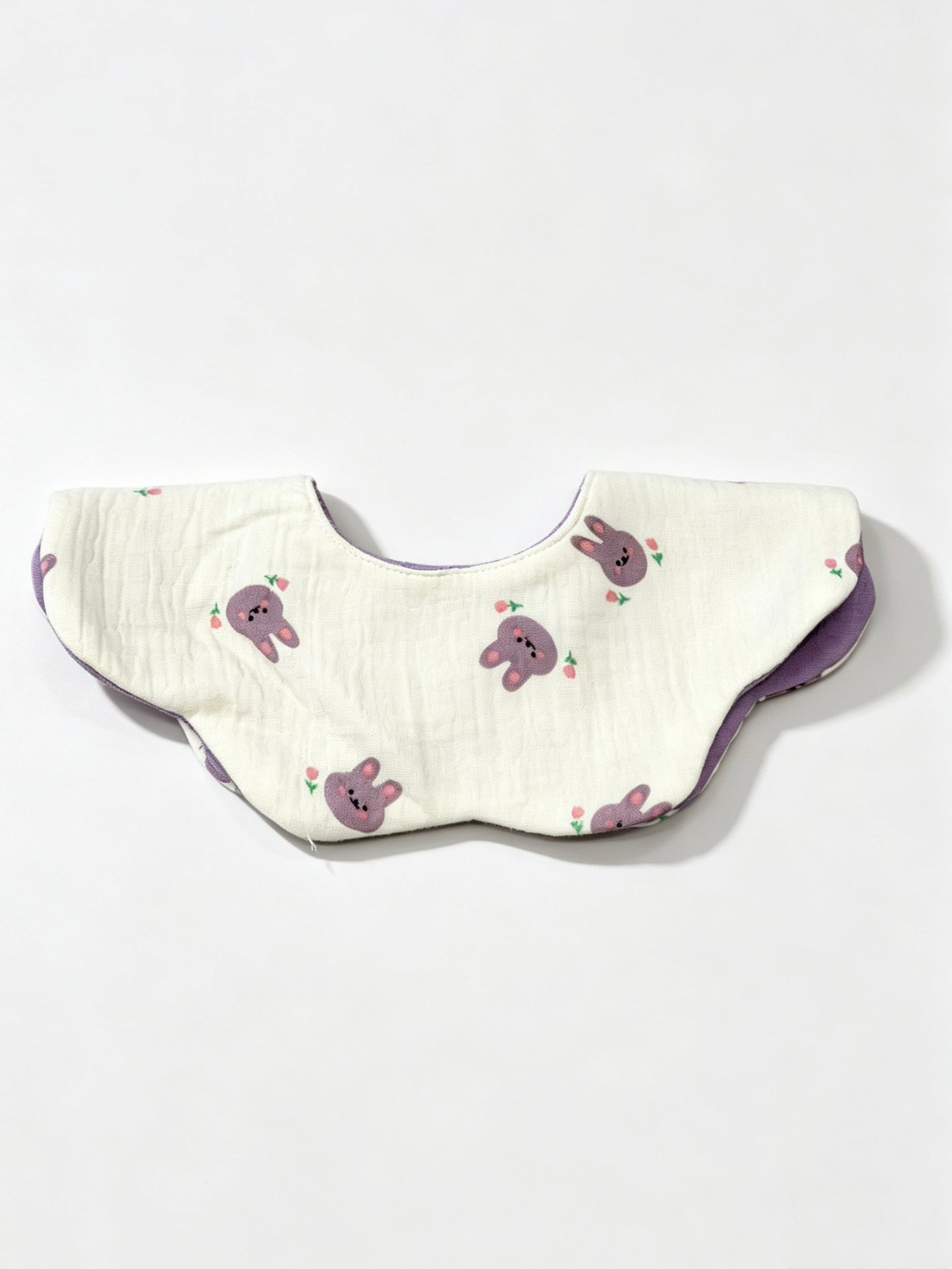 Kids Cotton Waterproof Stain-Resistant Bunny Print Bib