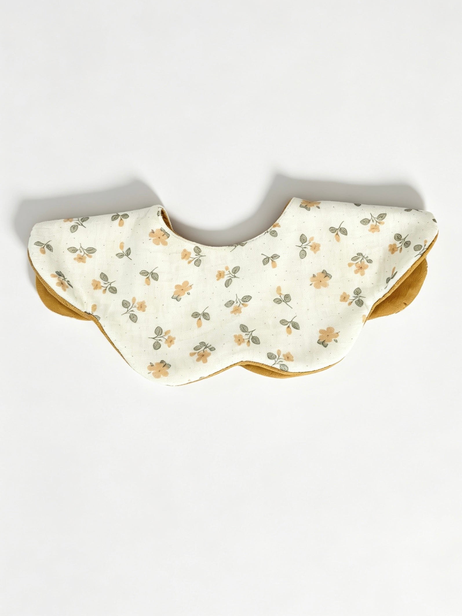 Kids Cotton Waterproof Stain-Resistant Camellia Print Bib