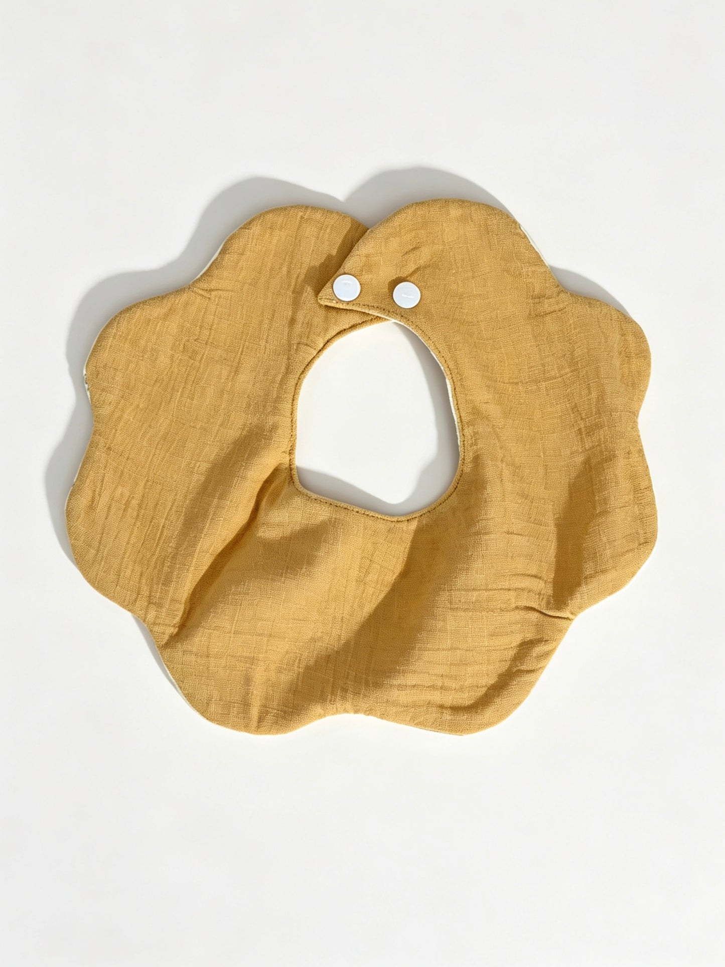 Kids Cotton Waterproof Stain-Resistant Camellia Print Bib