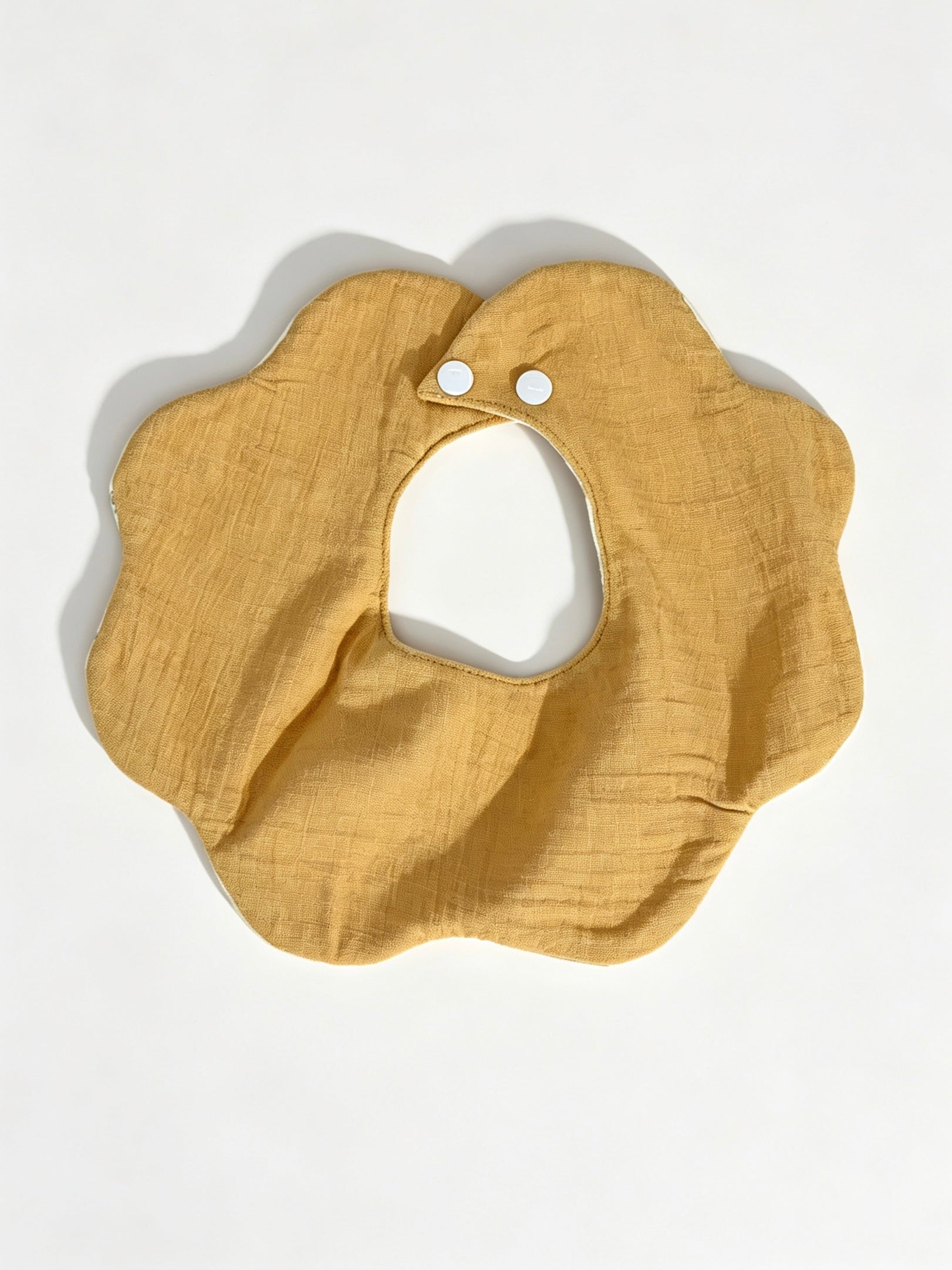 Kids Cotton Waterproof Stain-Resistant Camellia Print Bib