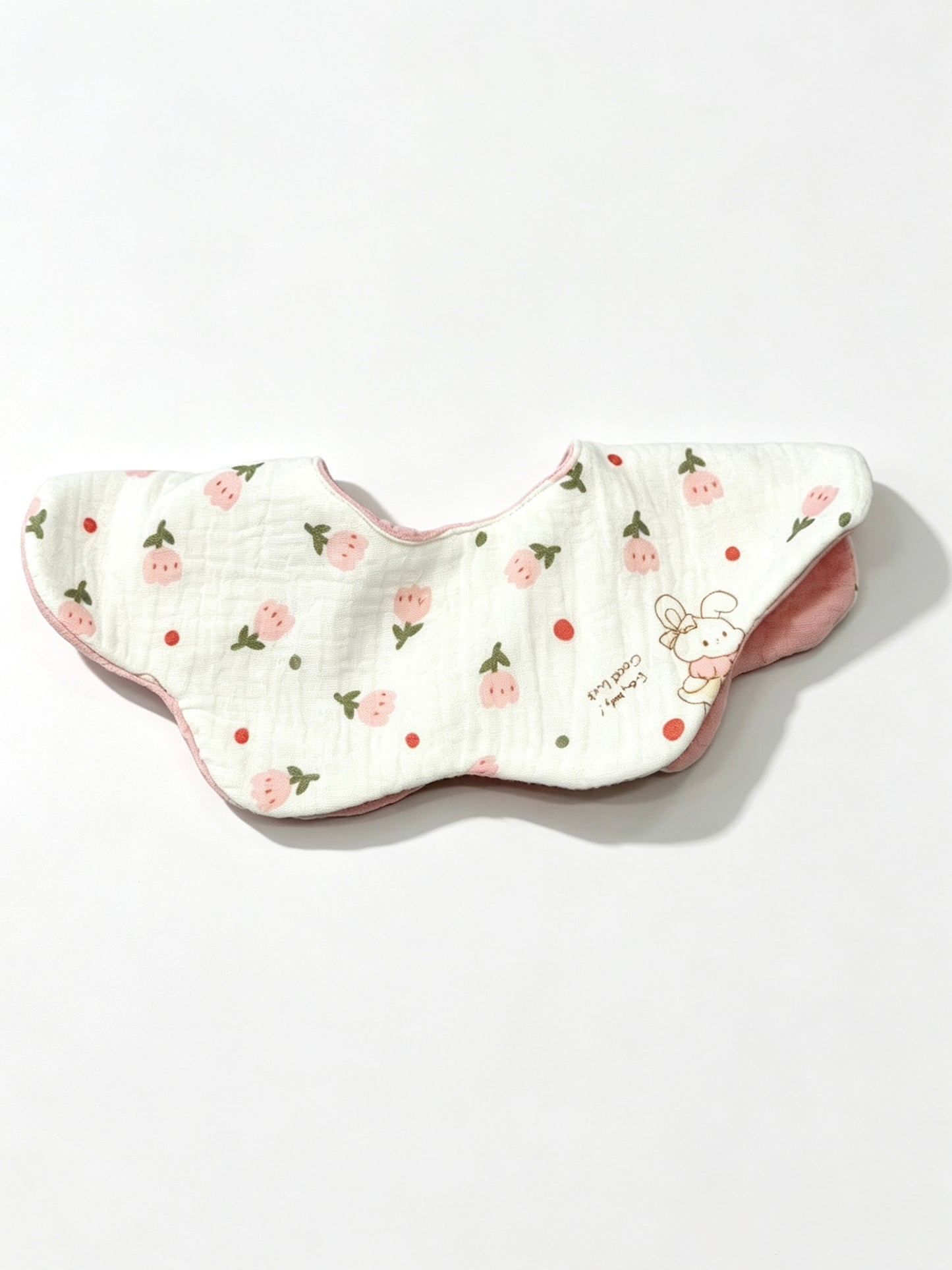 Kids Cotton Waterproof Stain-Resistant Garden Bunny Print Bib