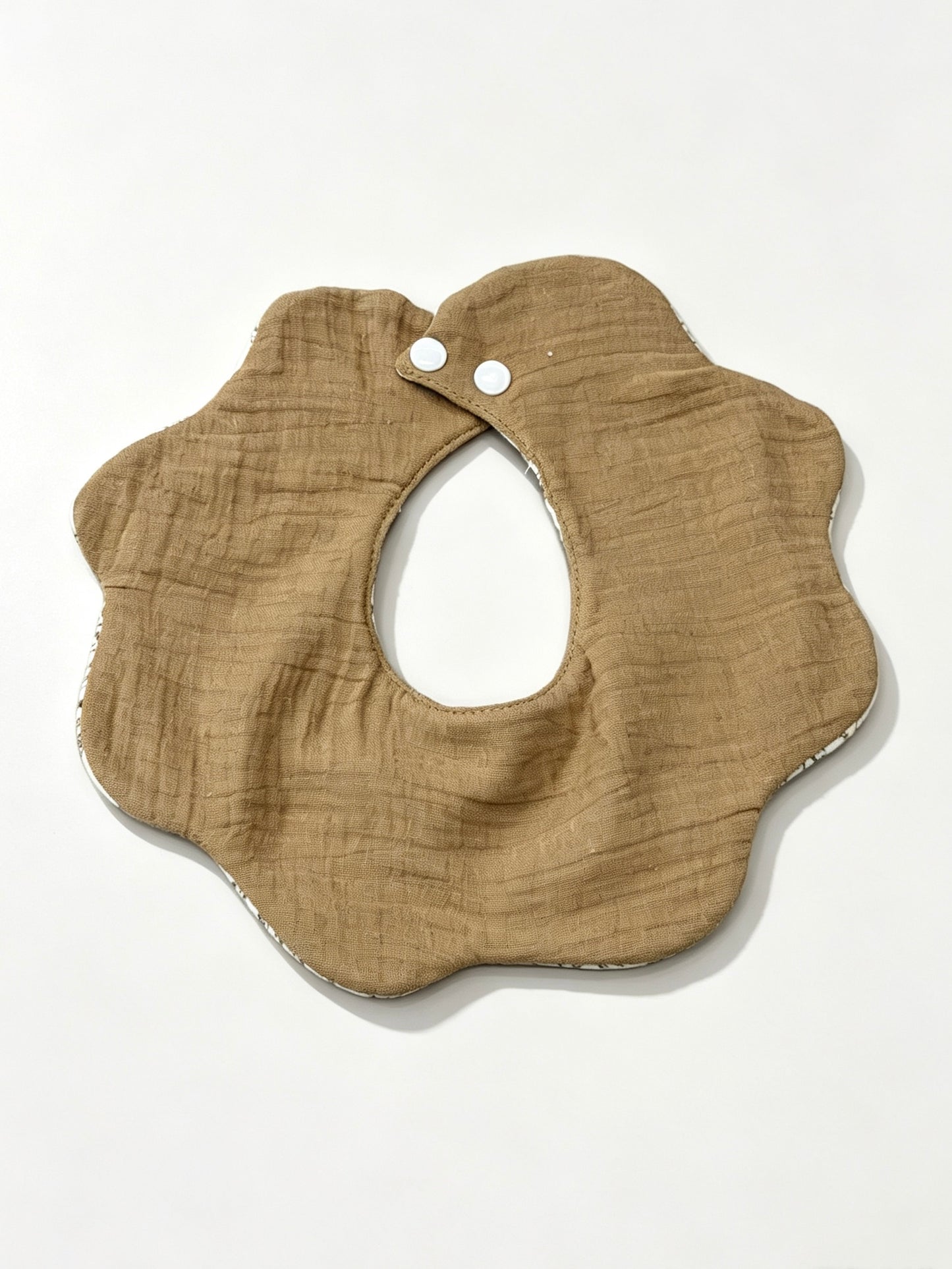 Kids Cotton Waterproof Stain-Resistant Hibiscus Print Bib