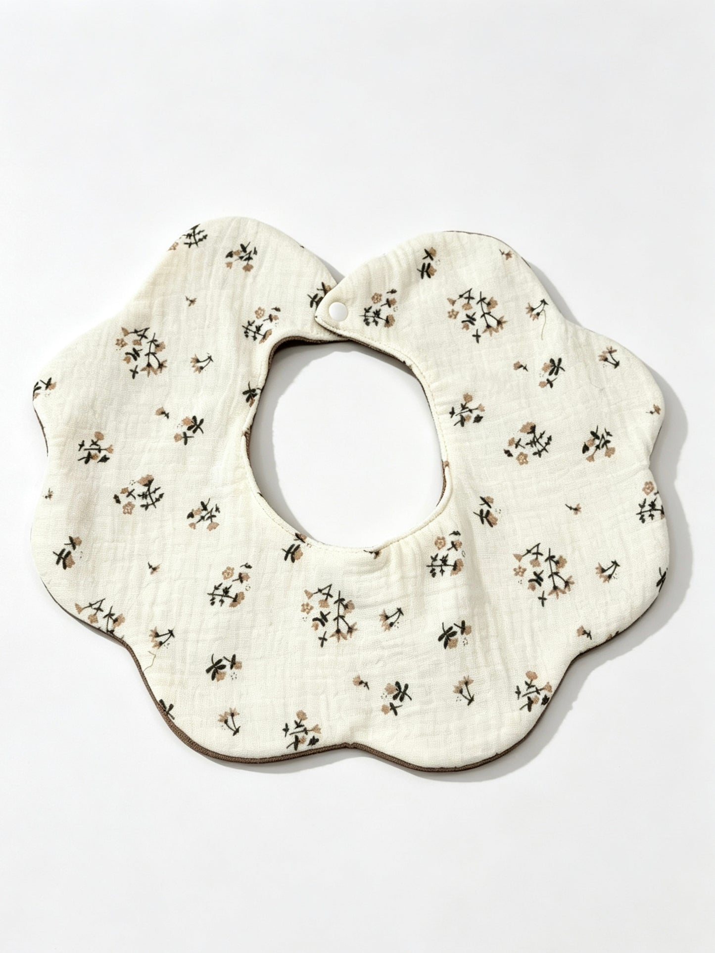 Kids Cotton Waterproof Stain-Resistant Little Flower Print Bib