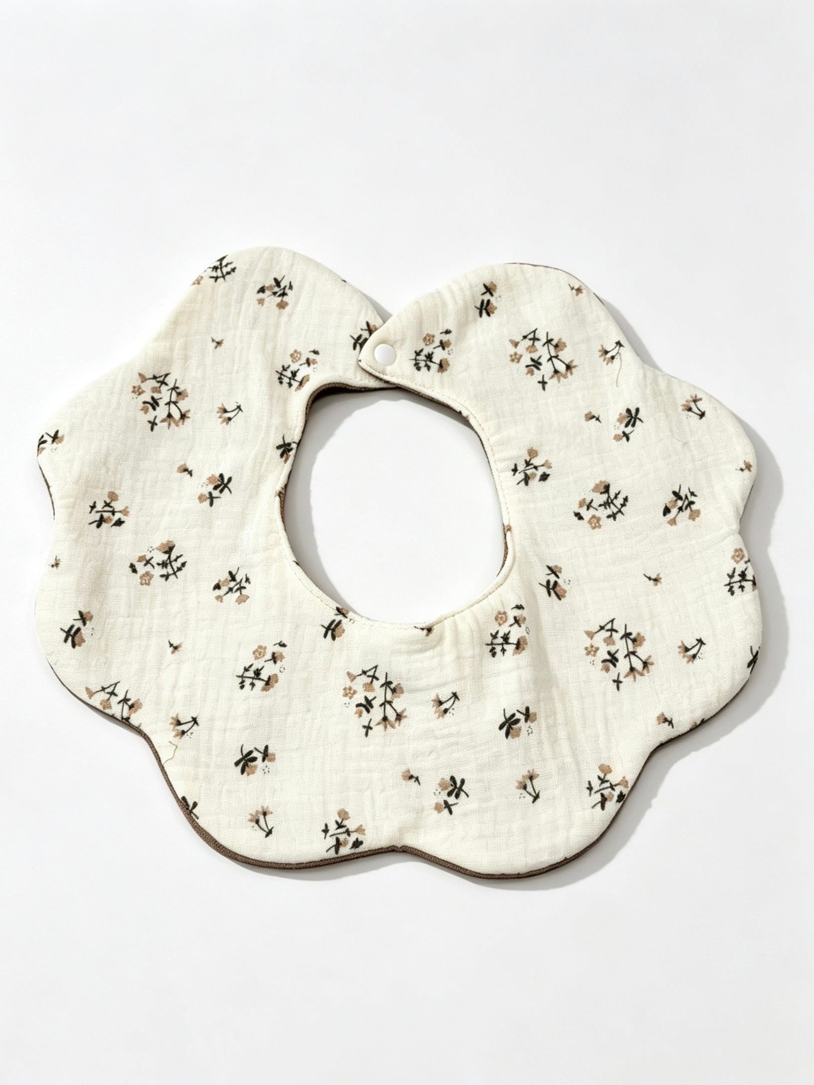 Kids Cotton Waterproof Stain-Resistant Little Flower Print Bib